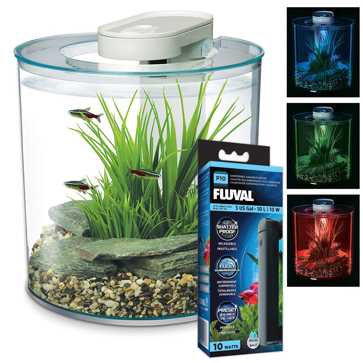 Marina 360 Aquarium with LED remote Tropical from Aquacadabra