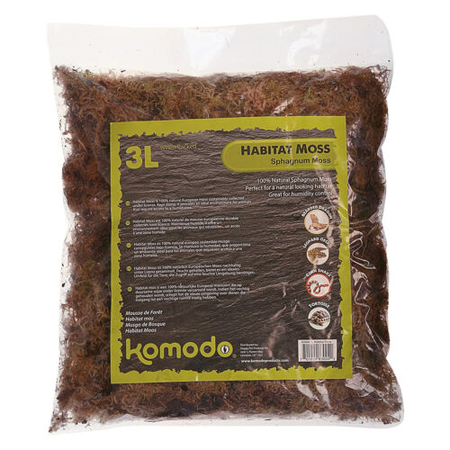 Komodo Habitat Sphagnum Moss from Aquacadabra