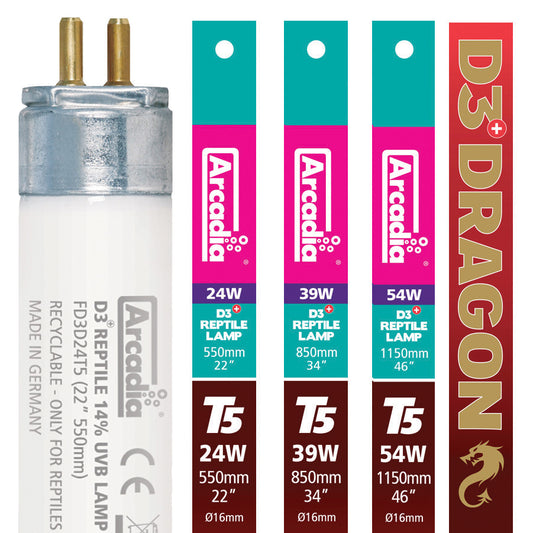 Arcadia D3 Dragon T5 UVB Tube