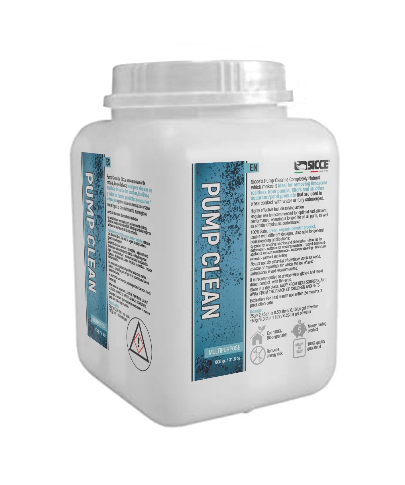 Sicce Pump Clean 900g Powder
