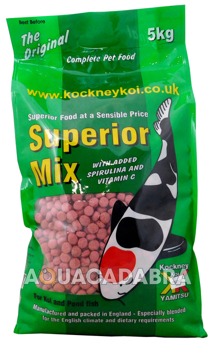 Kockney Koi Superior Mix Food 16mm Pellets - 5kg Bag