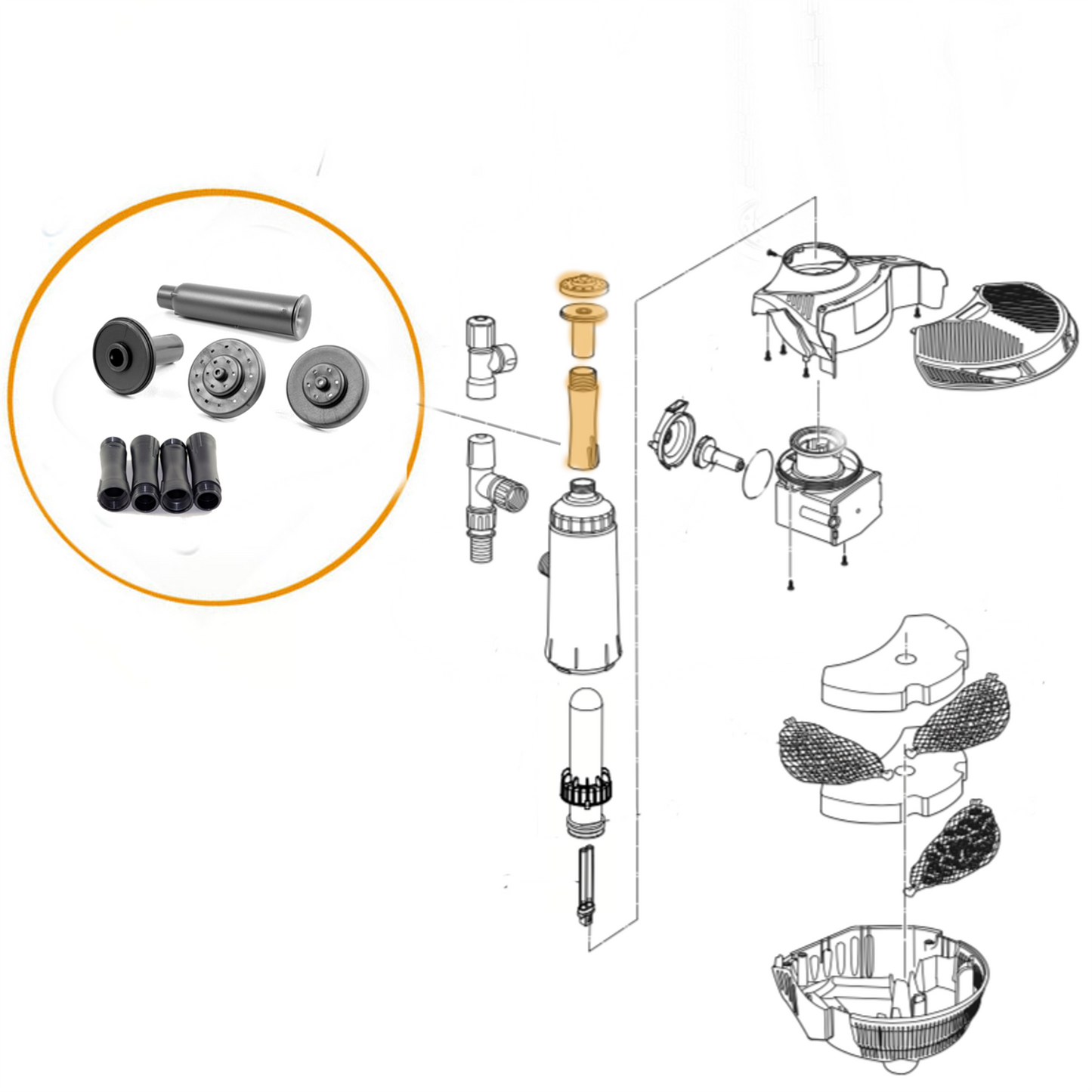 Hozelock Easyclear Fountain & Extension Kit
