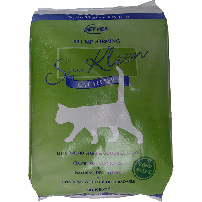 Pettex So-Kleen Grey Clumping Cat Litter 20kg