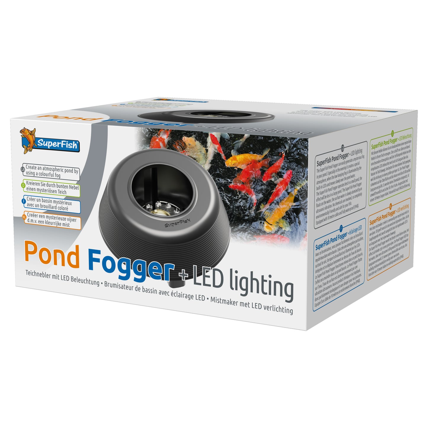 Superfish Pond Fogger Misting Feature + LED Lighting