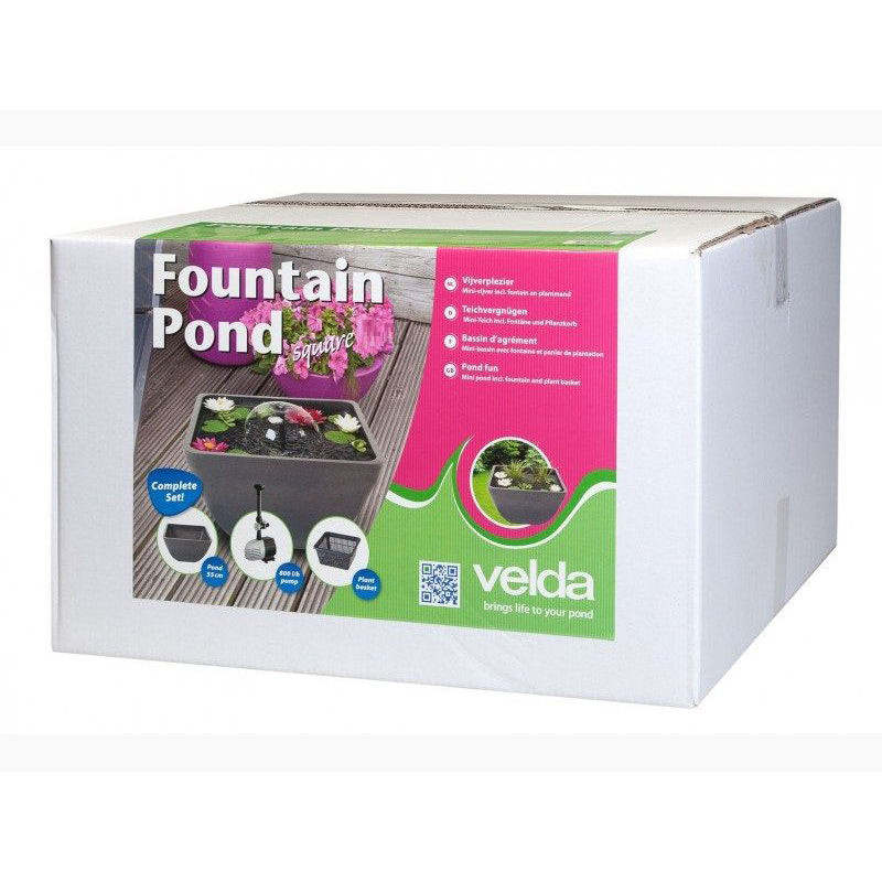 Velda Fountain Pond Square 75 x 75 x 35cm