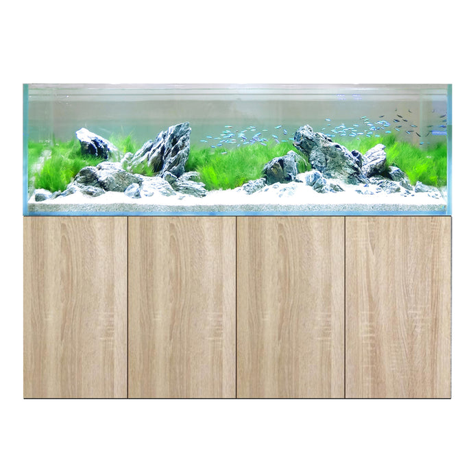 D-D Aqua-Pro Reef 1800 Tank & Cabinet (Platinum Oak)
