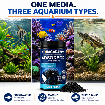 Aquacadabra Activated Carbon Charcoal Aquarium Filter Media Freshwater Marine
