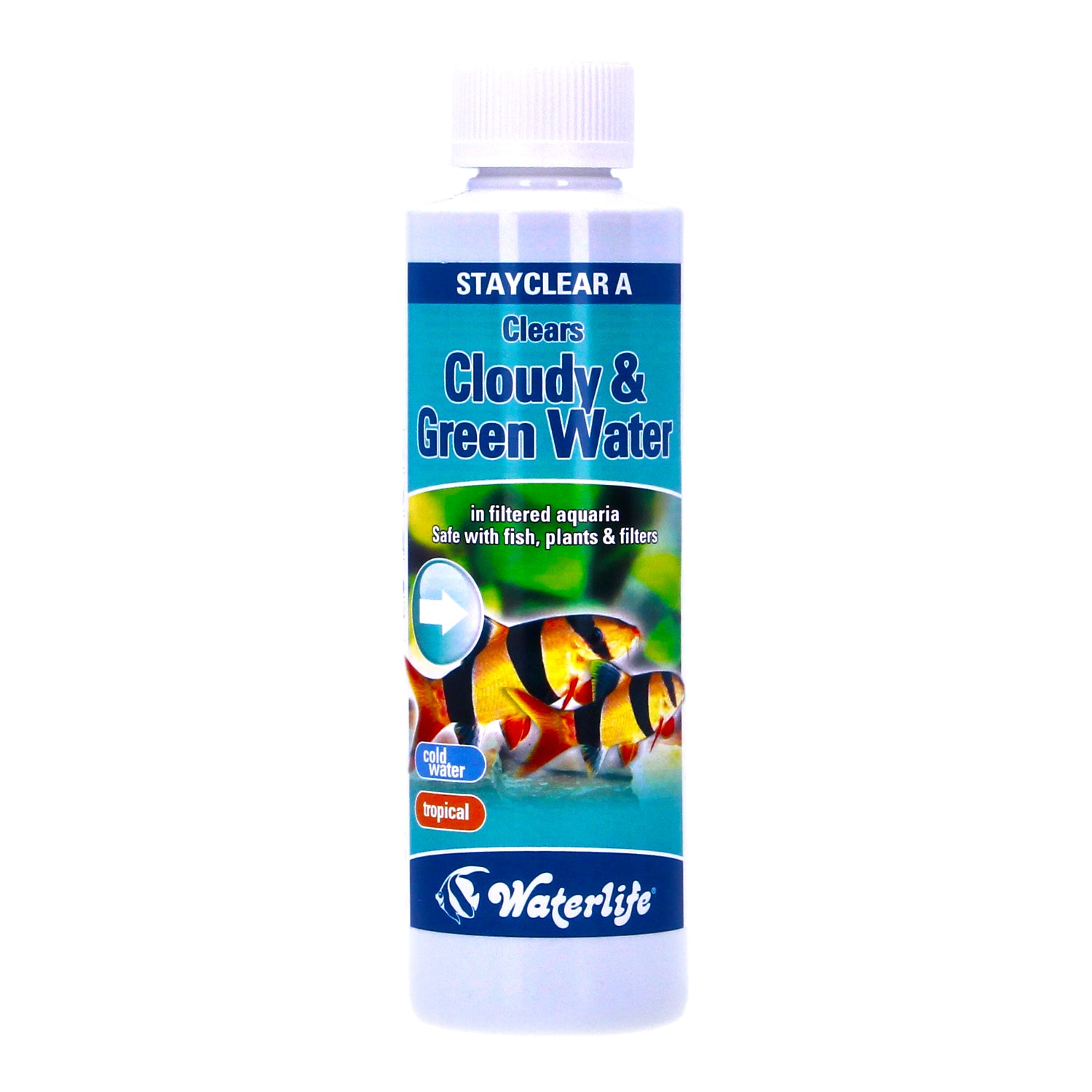 WATERLIFE STAYCLEAR A CLEARS CLOUDY & GREEN WATER 250ml