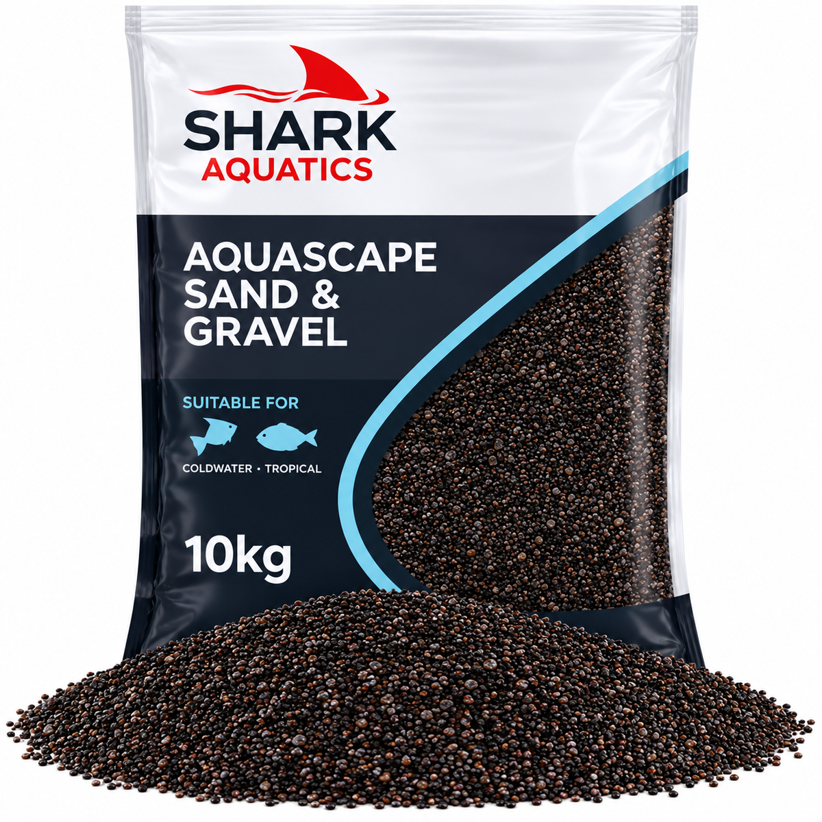 Shark Sand Aquarium Substrate 10kg 20kg Natural Fish Tank Sand Aquascaping