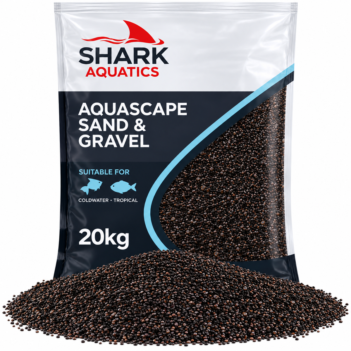 Shark Sand Aquarium Substrate 10kg 20kg Natural Fish Tank Sand Aquascaping