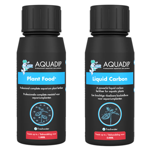 AQUADIP Plant Food & Liquid Carbon Fertiliser Aquarium Tropical Fish Tank