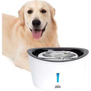 Zeus Cascade Fountain with Stainless Steel Top for Dogs