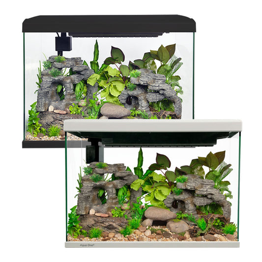 aqua one fish tank accessories AnRui Betta Decor Ceramic Jar Aquarium Decorations Cute Clay Pot Hideout Cave Ornaments for Small Fish, Shrimp, Cichlid to Play Hide Breed, Large : Pet Supplies Boasts a stunning lighting system with 48 individual LEDsVented tank seperators ensure proper water flow and filtration Aqua One Focus 23 Aquarium