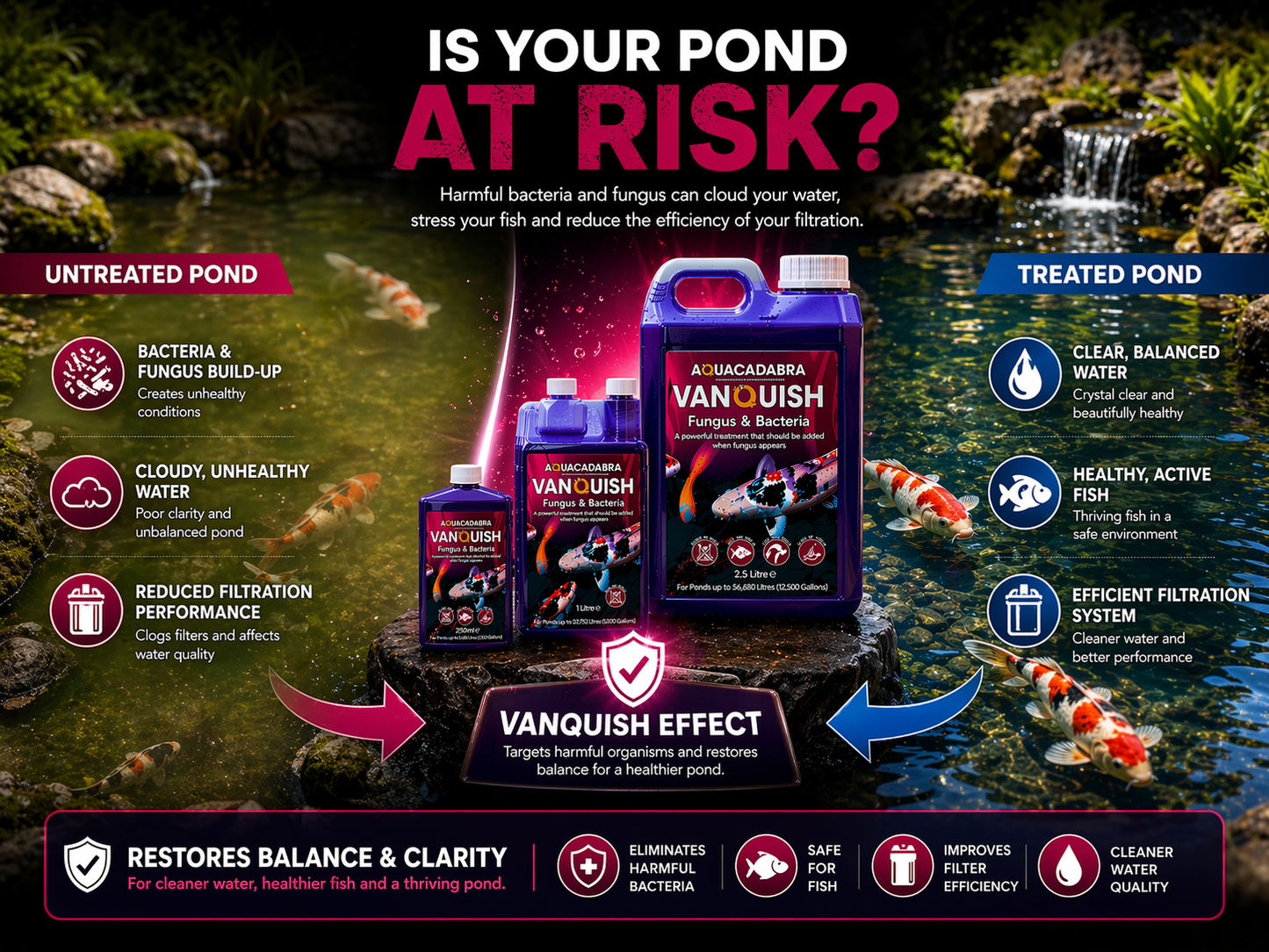 Aquacadabra Vanquish Fungus & Bacteria