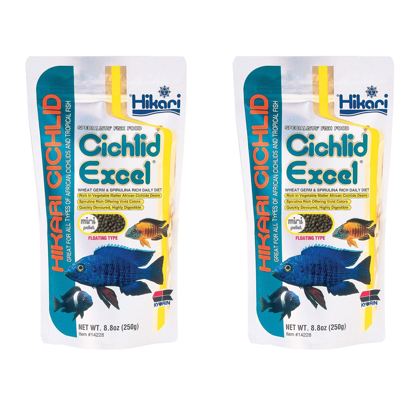 Hikari 8.8-Ounce Cichlid Excel Floating Mini Pellets for Pets