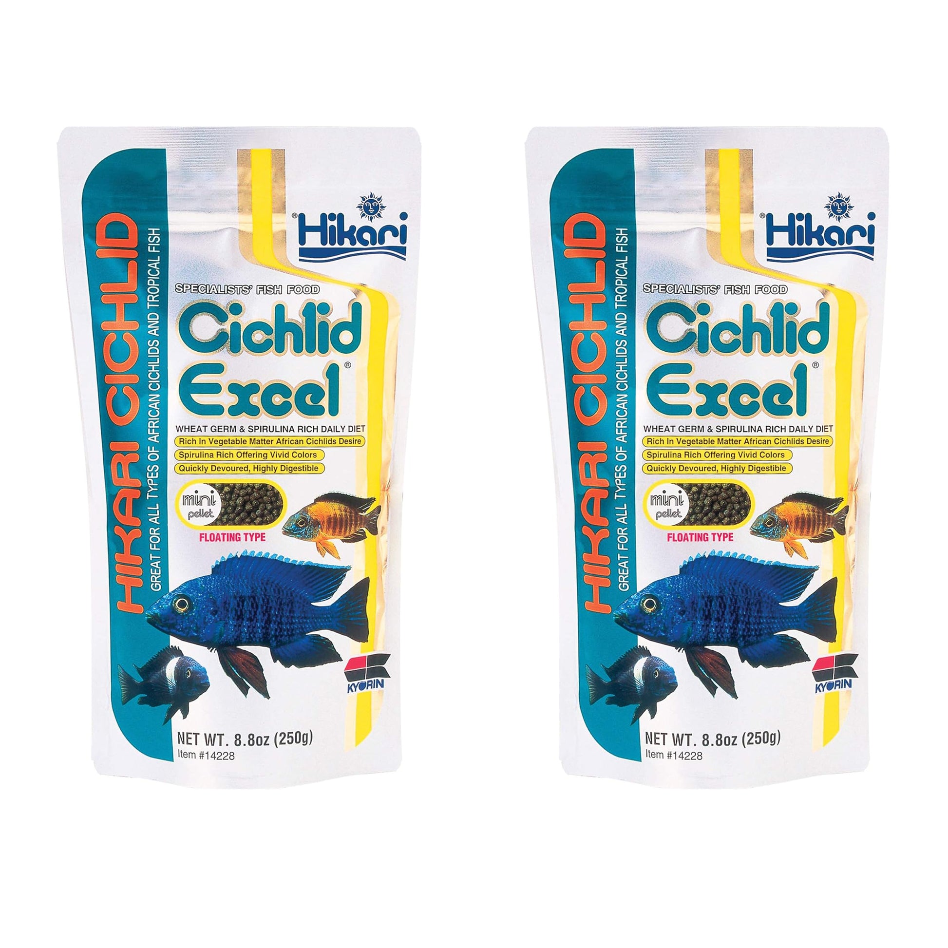Hikari 8.8-Ounce Cichlid Excel Floating Mini Pellets for Pets