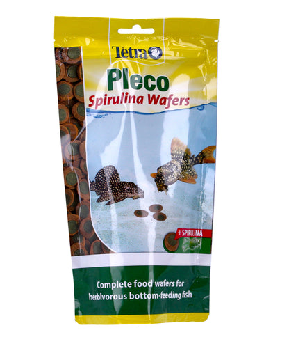 TETRA PLECO SPIRULINA ALGAE WAFERS 2-in-1 FOOD SINKING AQUARIUM FISH TANK