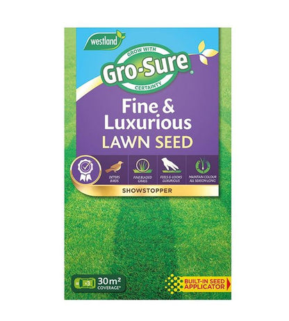 Westland Gro-Sure Fine & Luxurious Lawn Seed 30m² Dense Ornamental Lawn