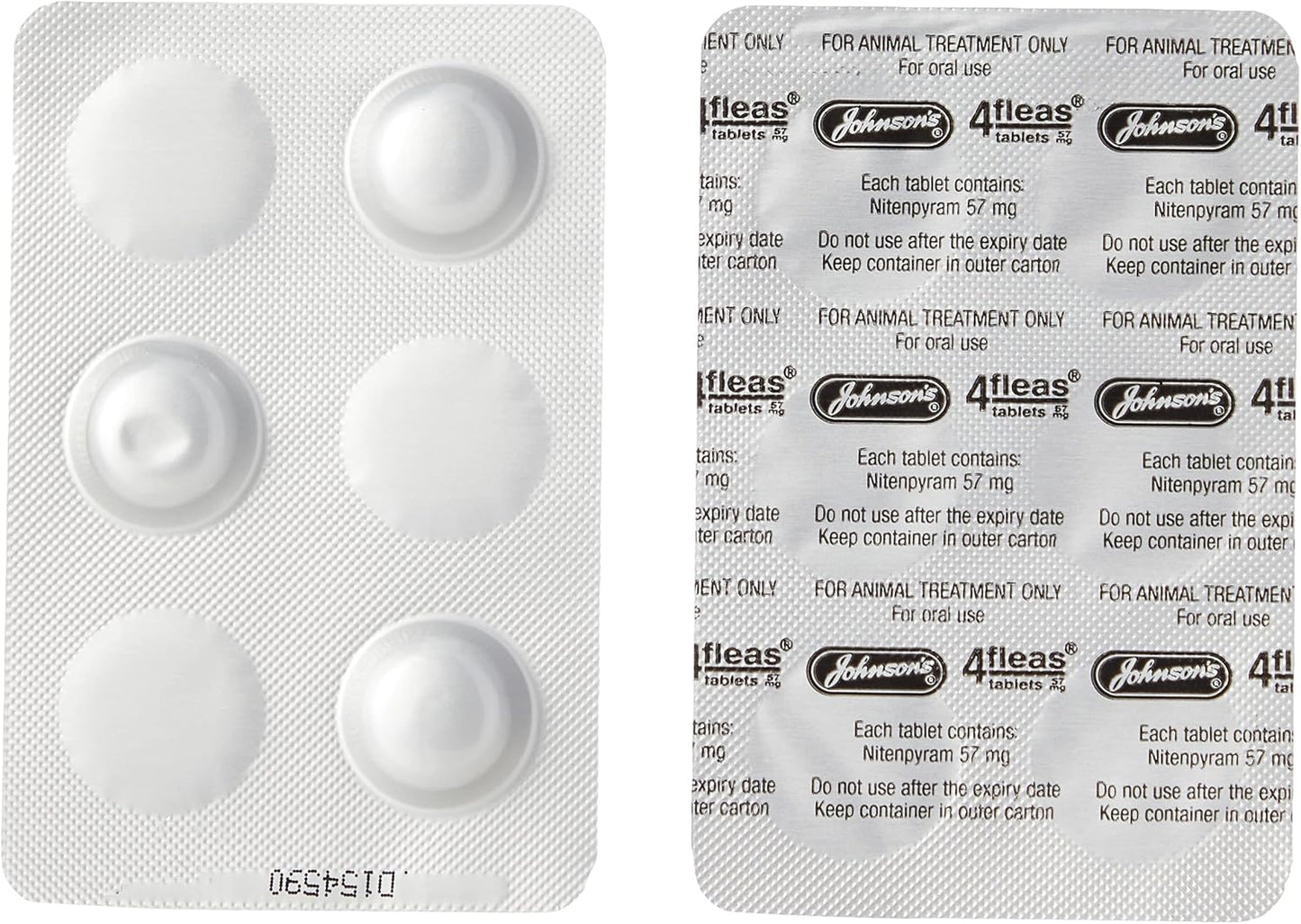 Johnsons Fast Acting 4Fleas Tablets for Dogs Small & Large Breeds 