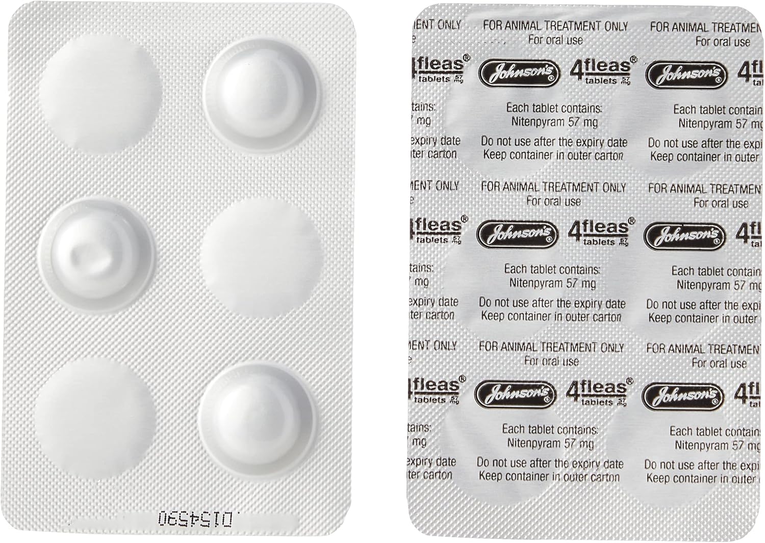 Johnsons Fast Acting 4Fleas Tablets for Dogs Small & Large Breeds 