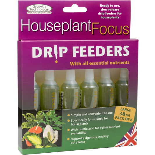 Plant Drip Feeders Houseplant 10 Pack Food Fertiliser Indoor Nutrients 38ml