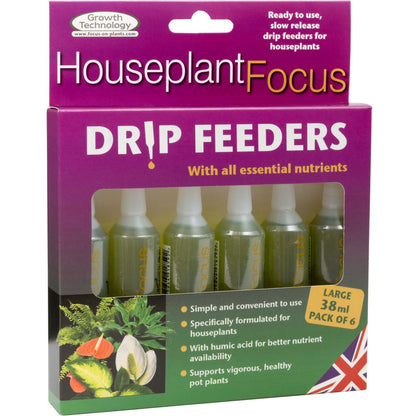 Plant Drip Feeders Houseplant 10 Pack Food Fertiliser Indoor Nutrients 38ml