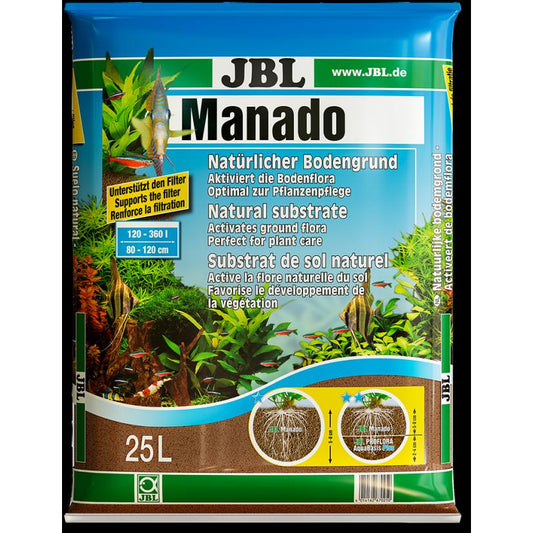 JBL Manado Natural Brown Aquarium Substrate 25L Planted Fish Tank Soil