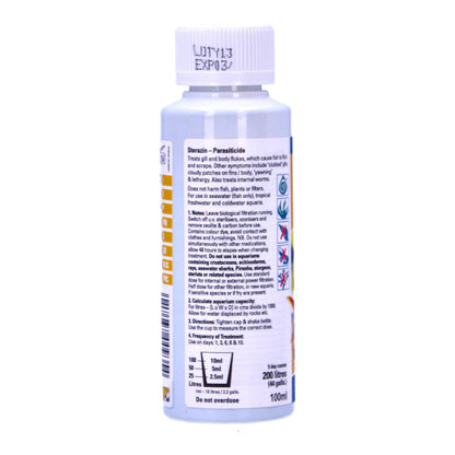 Waterlife Gill Body Fluke Internal Worm Fish Treatment 100ml Aquarium 200L