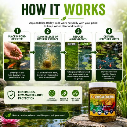 Aquacadabra Barley Straw Balls Blanketweed Algae Control