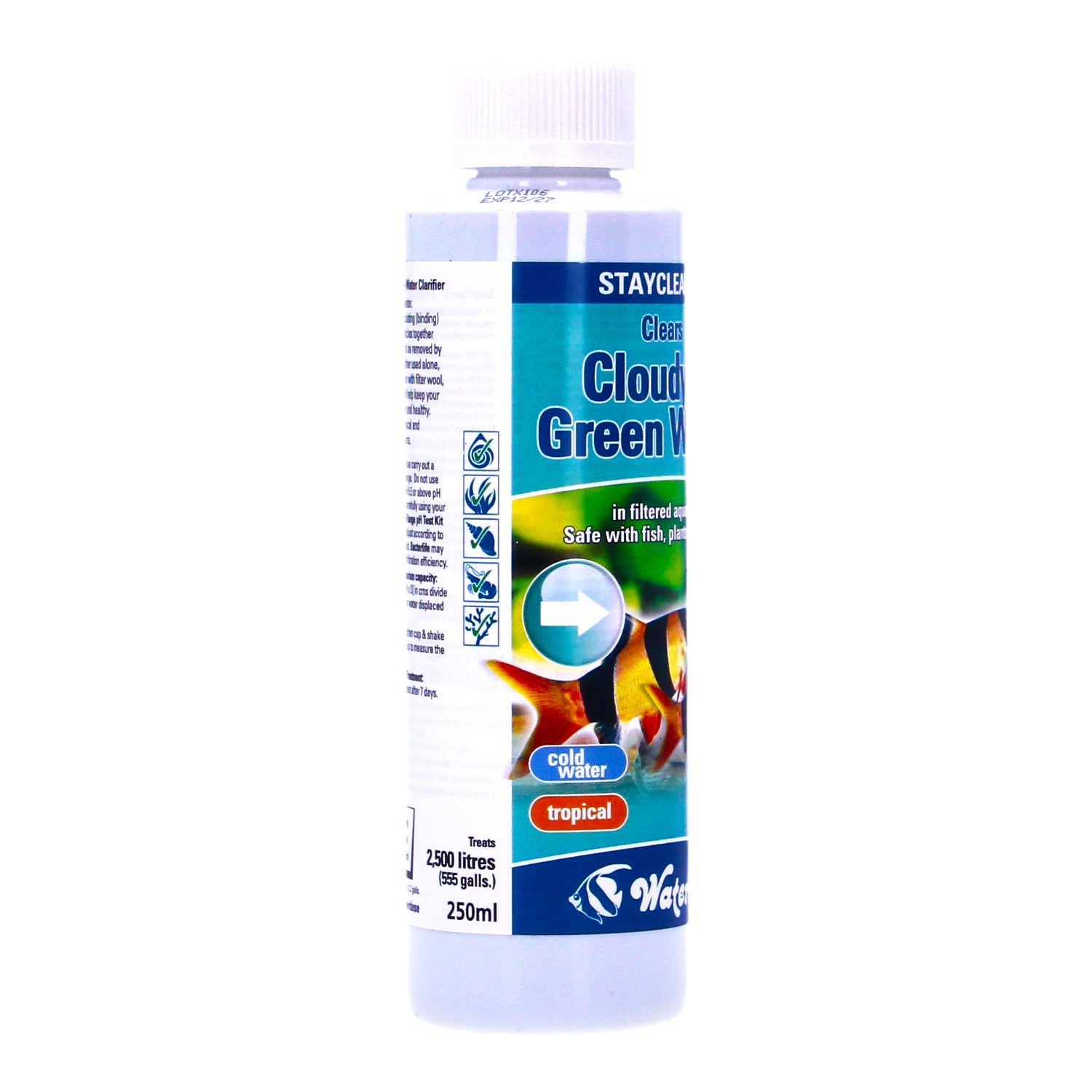 WATERLIFE STAYCLEAR A CLEARS CLOUDY & GREEN WATER 250ml