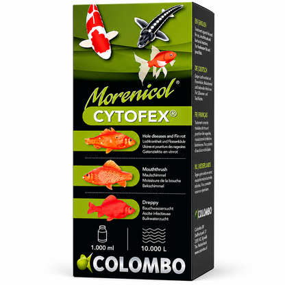 Colombo Cytofex Pond Fish Treatment | Fin Rot, Ulcers & Hole Disease Remedy