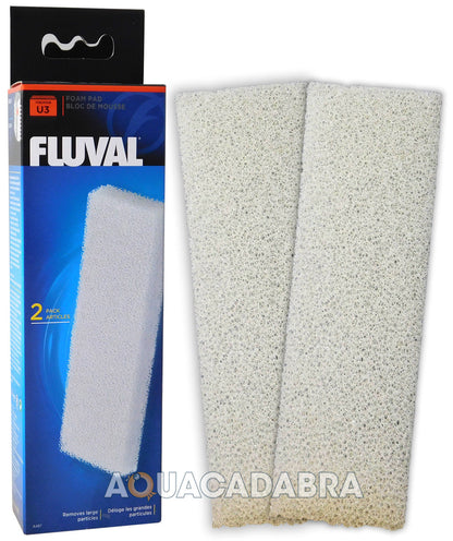 Fluval U3 Foam Filter Pads Genuine Aquarium Media x6