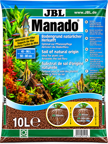 JBL Manado Brown Natural Aquarium Gravel Substrate Planted Fish Tank Decor 
