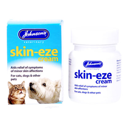 Johnson's 50g Skin-eze Cream for Dog Cats & Pets Relive Soothe Itchy Sore Skin