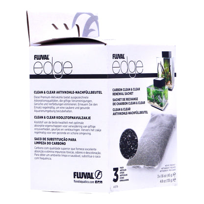 Fluval Edge Carbon Clean and Clear Sachets - A1379