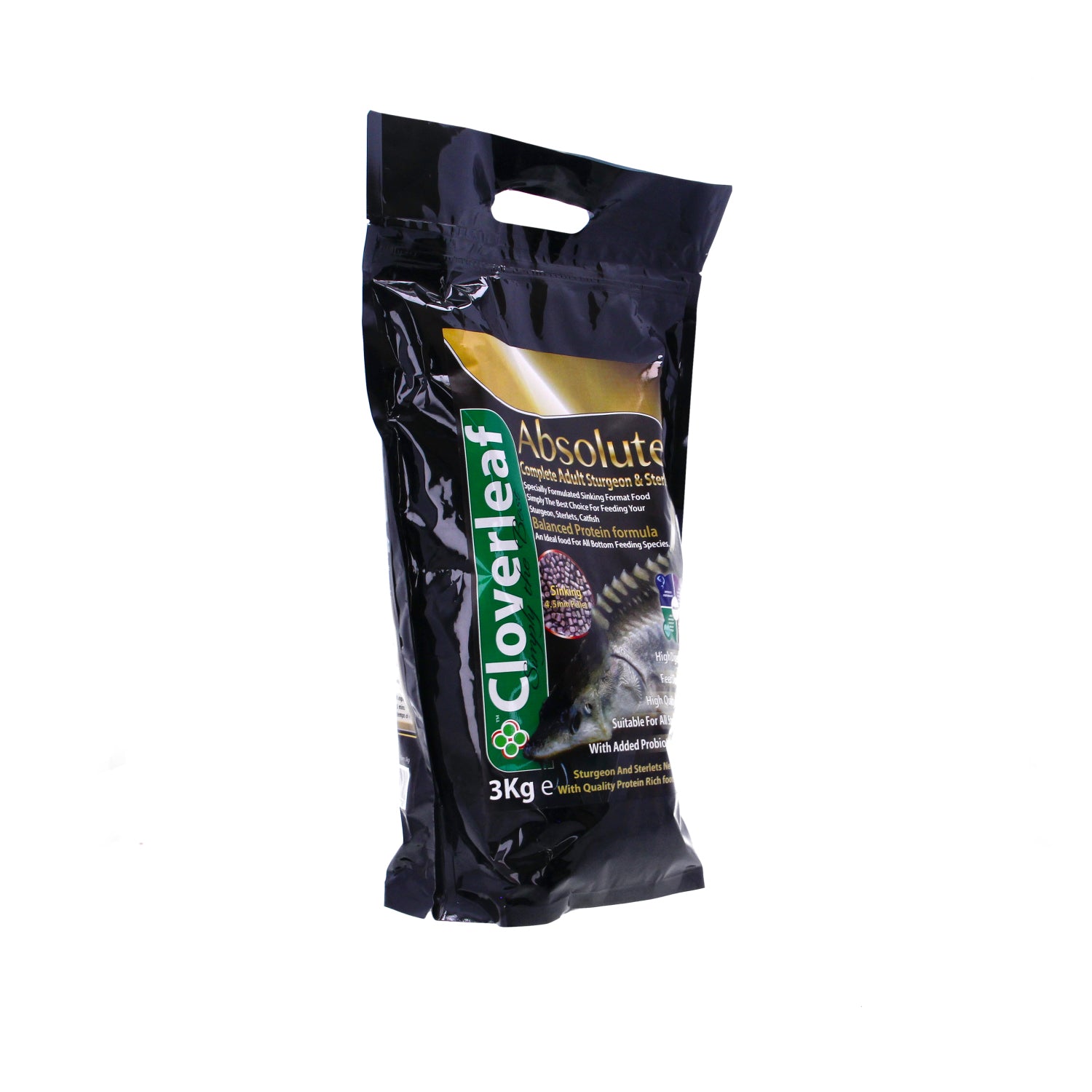 Cloverleaf Sturgeon/Sterlet Sinking Pellets - Adult
