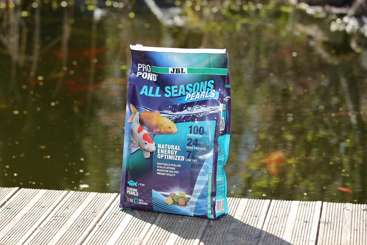 JBL Pro Pond All Seasons Pearls Koi Goldfish Floating Pellets Fish Food