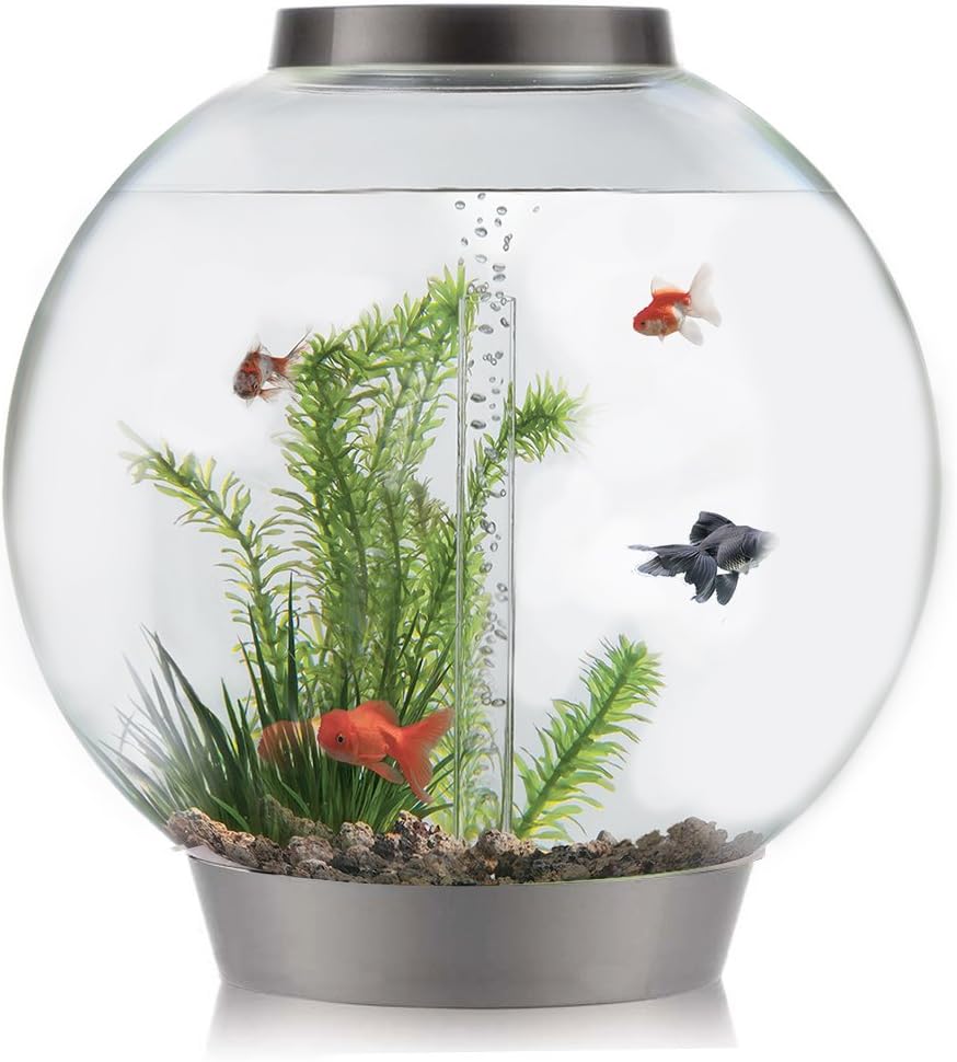 BiOrb Classic 105L Aquarium Fish Tank Silver with MCR LED Lighting