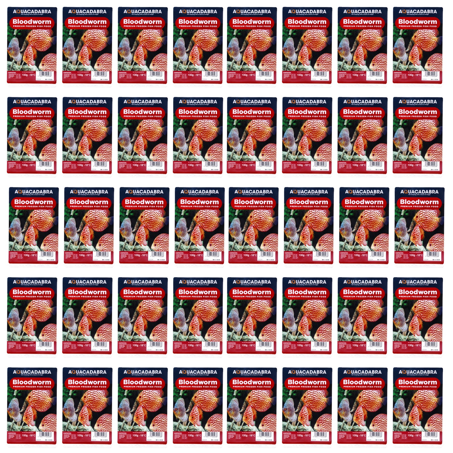 Aquacadabra Premium Frozen Bloodworm Aquarium Fish Food Multi Packs