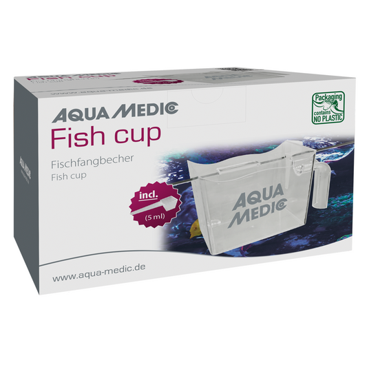Aqua Medic Fish Cup - 1300ml Hanging Specimen Container & Dosing Spoon
