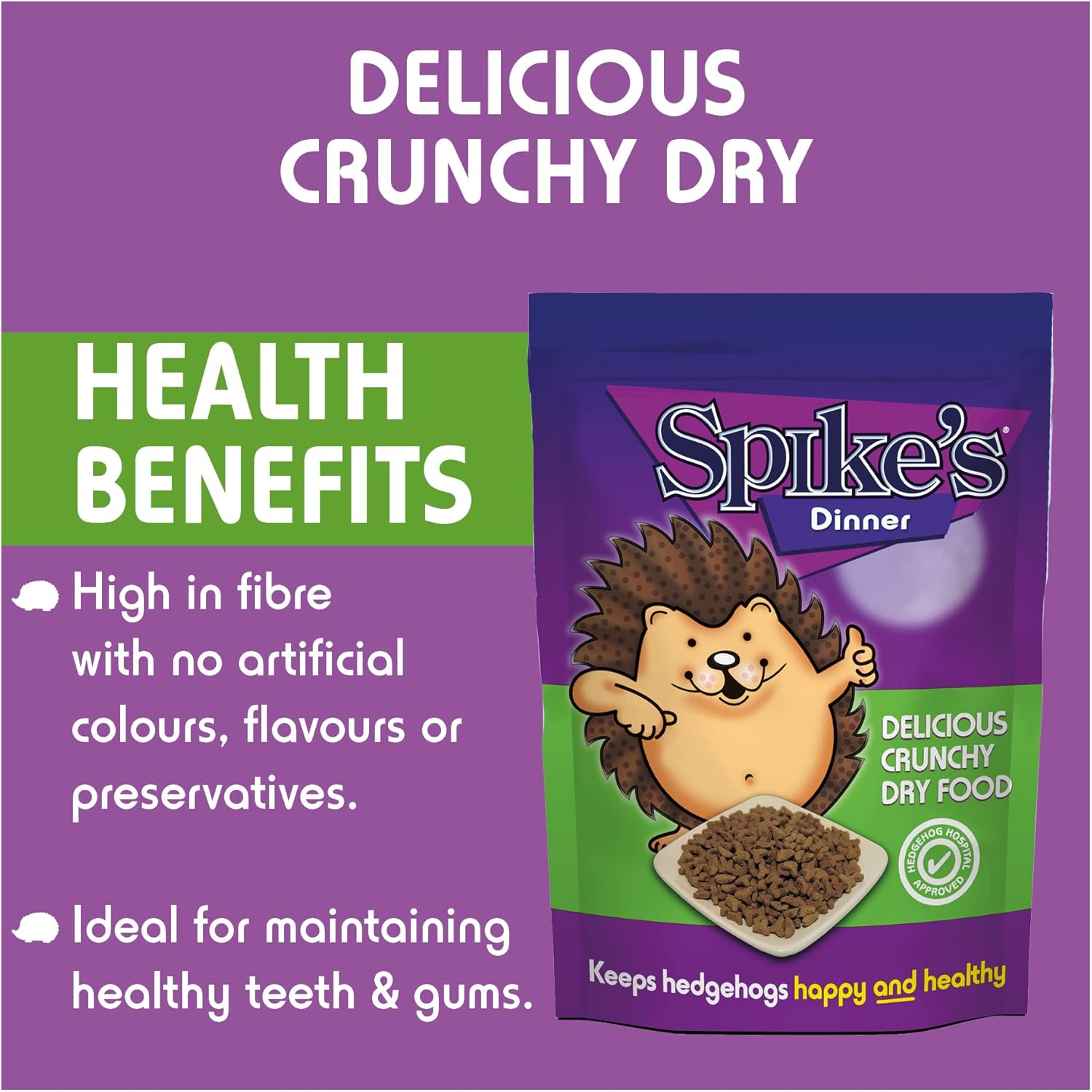 Spikes Delicious Dinner Crunchy Dry Hedgehog Food Biscuits Treats