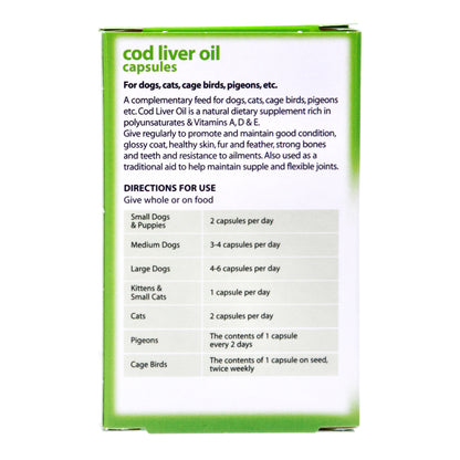 Johnsons Cat and Dog Cod Liver Oil Capsules