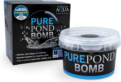 Evolution Aqua Pure Pond Bomb- Fast Acting Pond Bacteria & Waste Clarifier for Koi Ponds