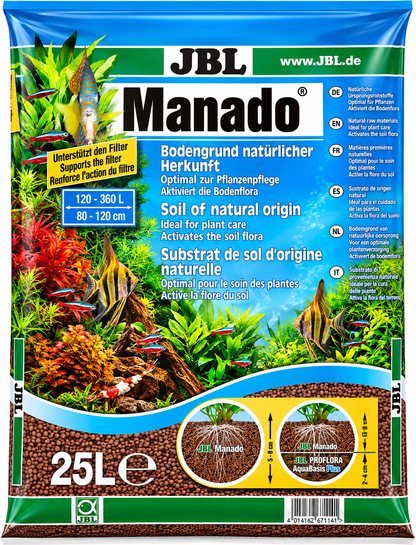 JBL Manado Brown Natural Aquarium Gravel Substrate Planted Fish Tank Decor 