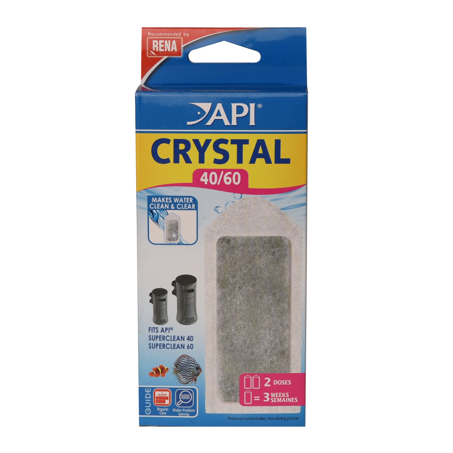 API Crystal 40/60 Filter Media for RENA SuperClean Filters - 2, 6 & 18 Pack