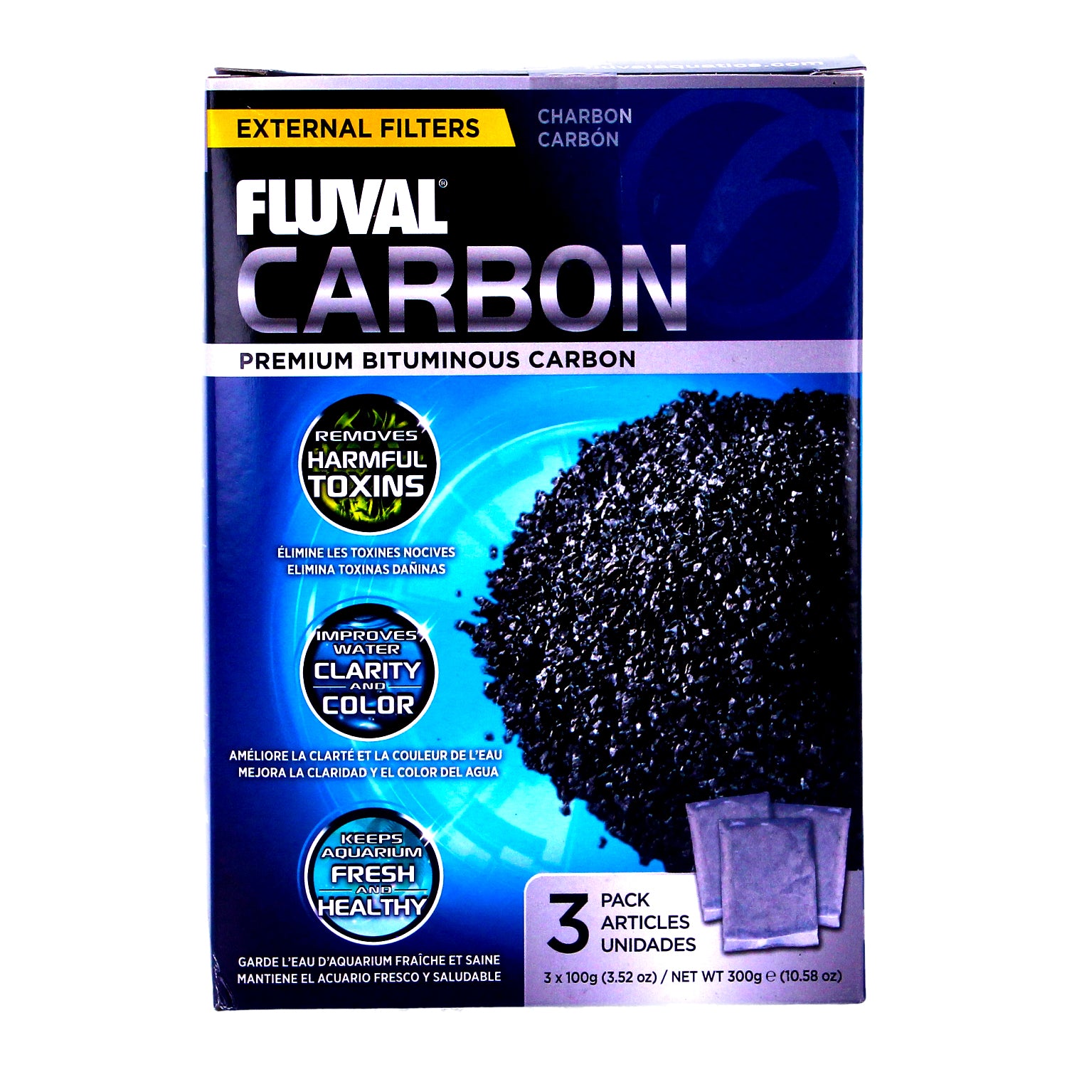 Fluval Carbon 3 x 100g - A1440