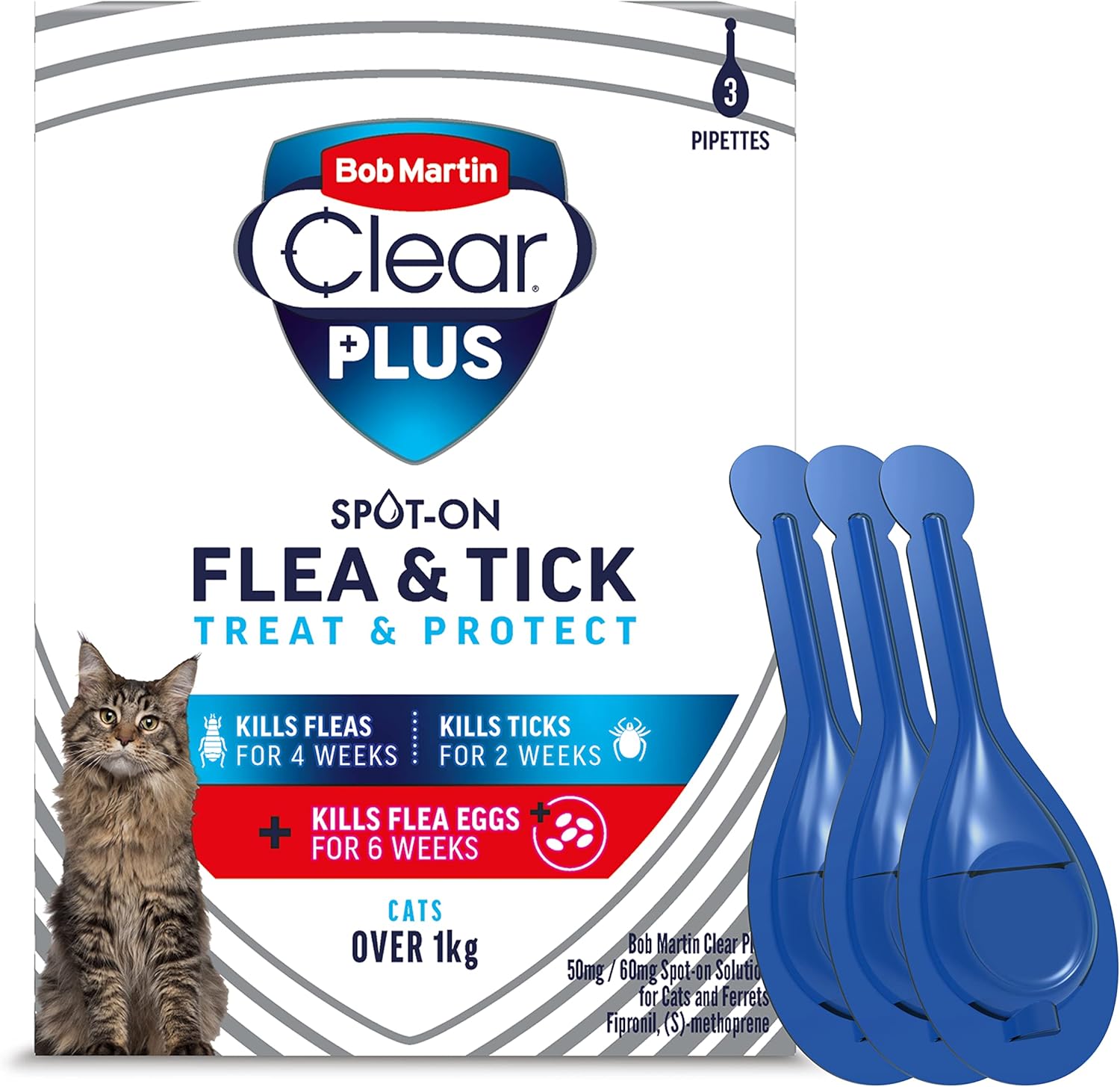 Dog Flea Spot On Bob Martin Clear Plus Kills Fleas Ticks Cat Dog Flea Treatment