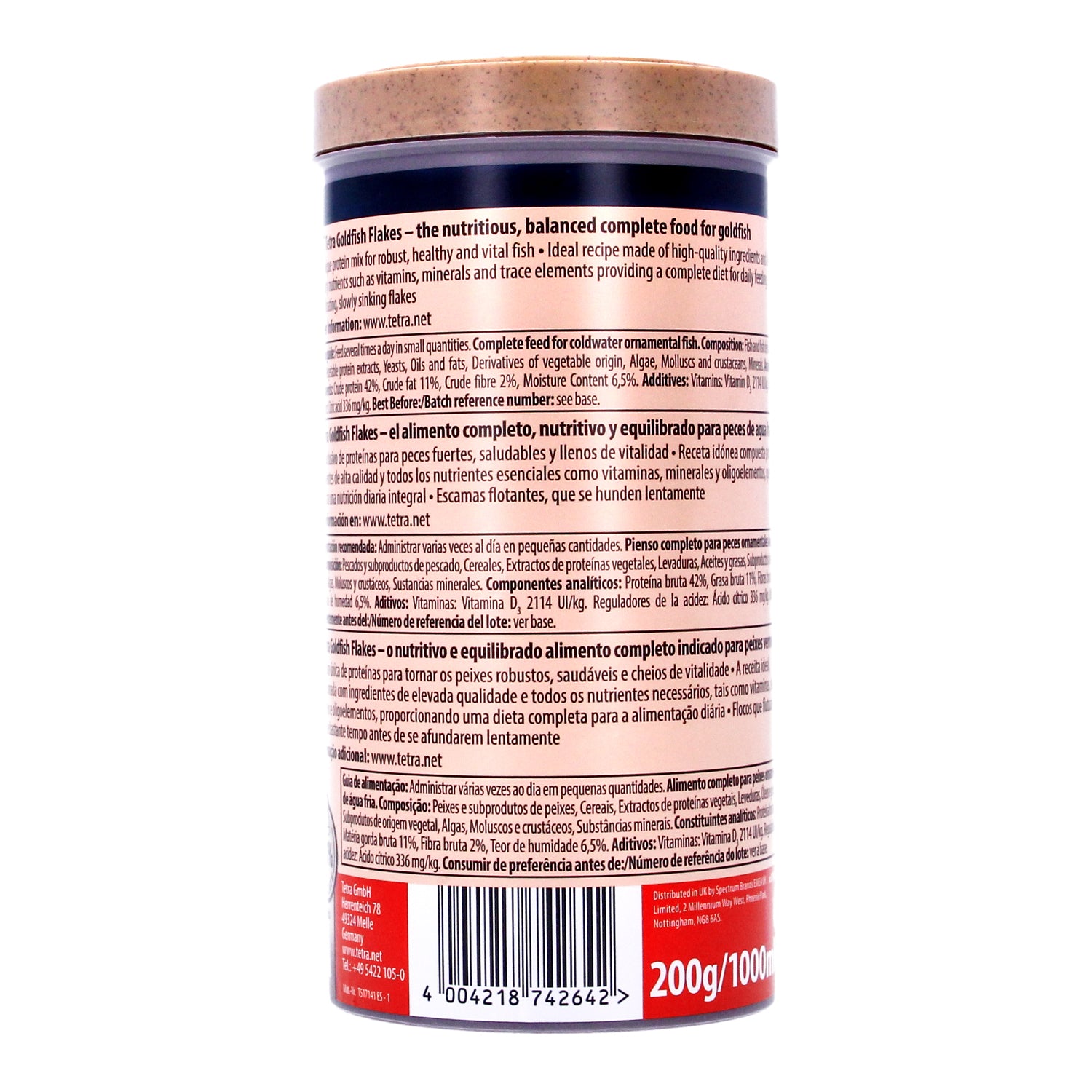 Tetra Goldfish Flake 200g Aquarium Fish Food