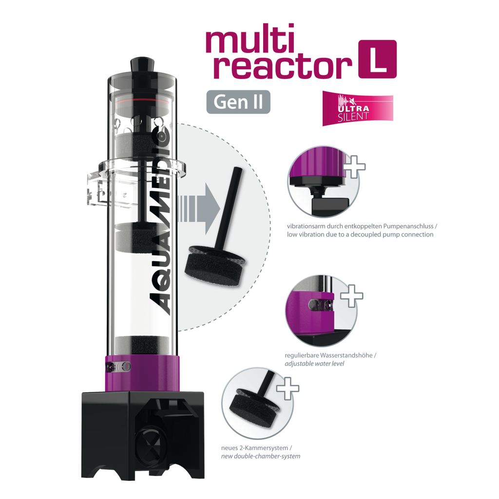 Aqua Medic Multi Reactor Gen II Marine Freshwater Sump Media Reactor All-In-One