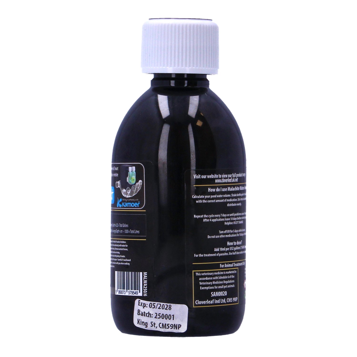 Cloverleaf Malachite Water Answer Double Strength Koi Treatment 250ml & 500ml
